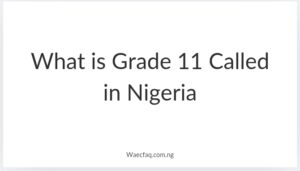 What Is Grade 11 Called In Nigeria