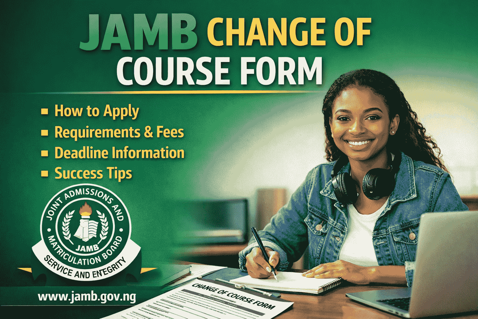 Jamb Change Of Course Form