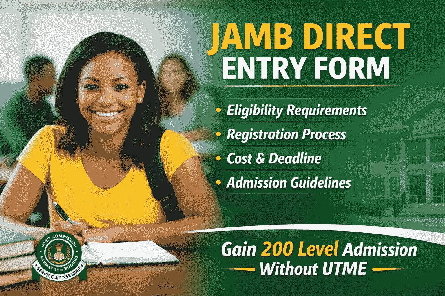 Jamb Direct Entry Form