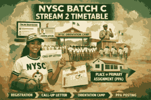 Nysc Batch C Stream 2 Timetable