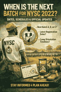 When Is The Next Batch For Nysc 2022