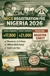 NECO Registration Fee Nigeria 2026: Complete Guide, Prices, Deadlines, Schools, and How to Register