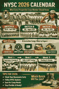 NYSC 2026 Calendar: Complete Guide to Dates, Batches, Orientation Camps & What to Expect
