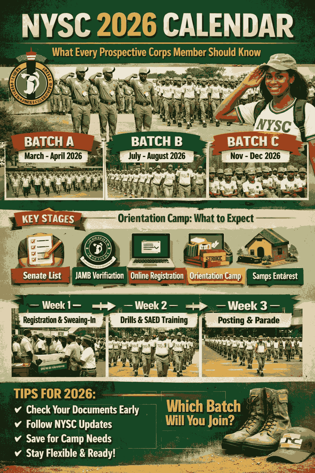 Nysc 2026 Calendar