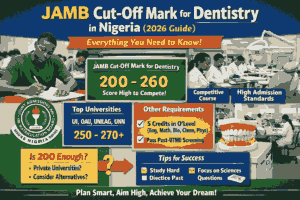 JAMB Cut-Off Mark for Dentistry in Nigeria