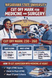 Nasarawa State University Cut Off Mark for Medicine and Surgery (2025/2026 Guide)