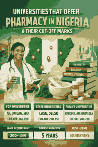Universities That Offer Pharmacy In Nigeria And Their Cut Off Mark