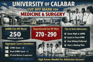 University of Calabar Cut Off Mark for Medicine and Surgery (Latest Update for Aspirants)